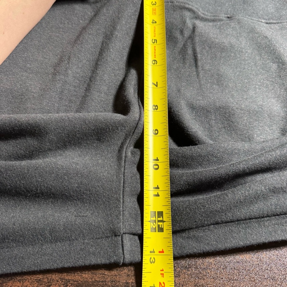 Pact Organic Cotton Ankle Wide Leg Sweatpants Charcoal Barrel Size L Lounge - Picture 8 of 9